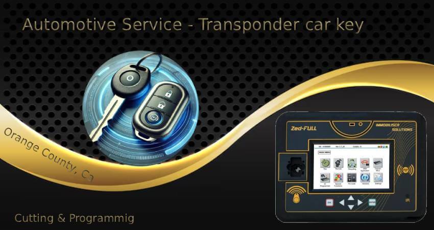 Transponder key programming service