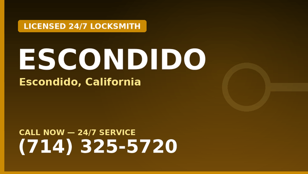 Triple T Locksmith — Escondido CA — Licensed 24/7 Locksmith — (714) 325-5720