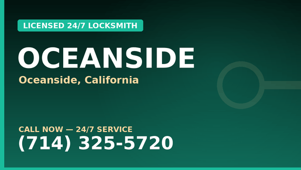 Triple T Locksmith — Oceanside CA — Licensed 24/7 Locksmith — (714) 325-5720