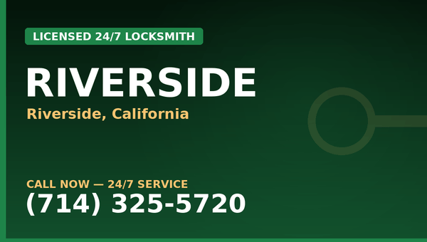 Triple T Locksmith — Riverside CA — Licensed 24/7 Locksmith — (714) 325-5720