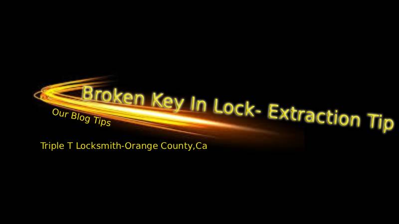 Broken key in lock extraction tips